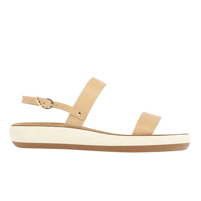 Clio Comfort Leather Natural sandals side