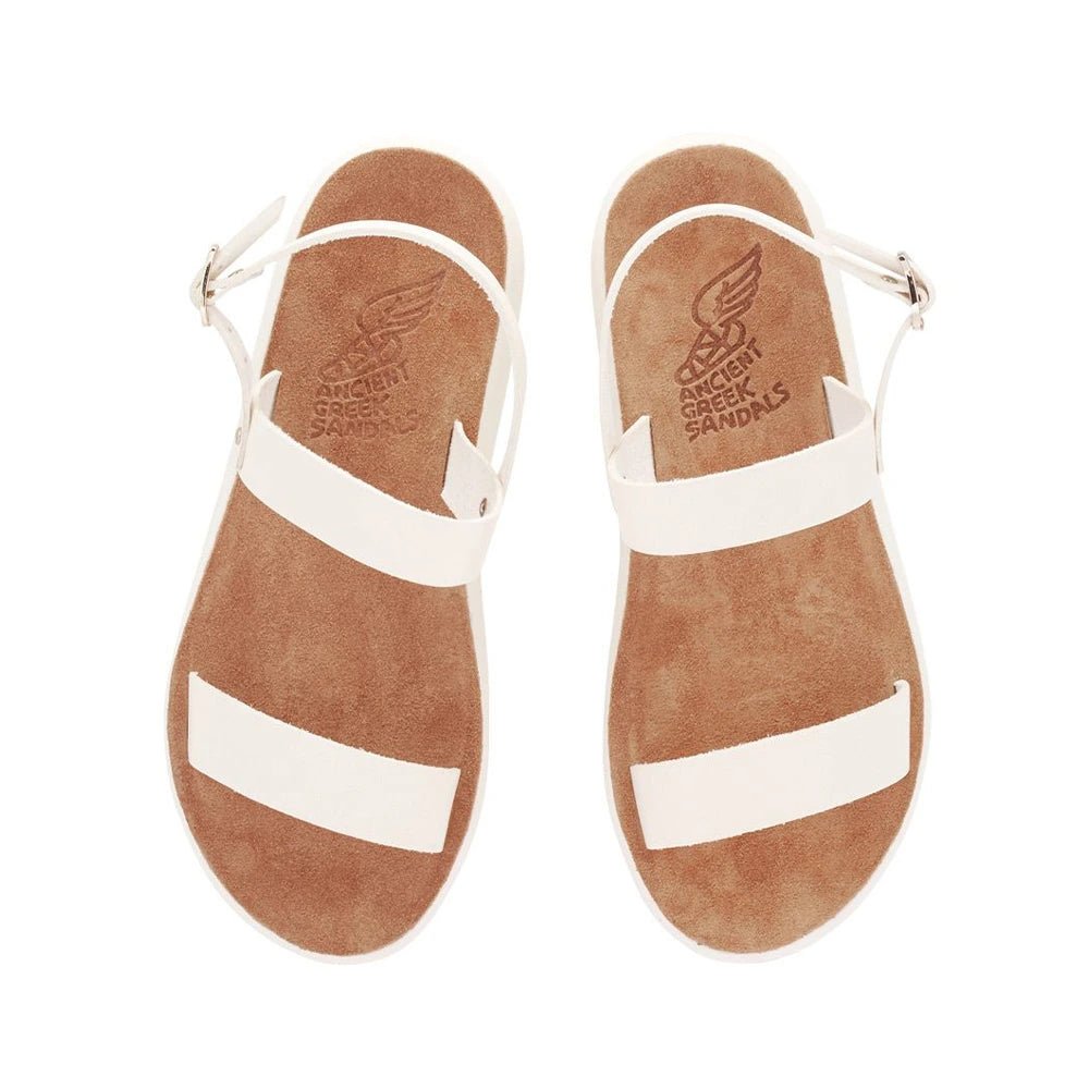 Clio Comfort Leather Off White sandals top