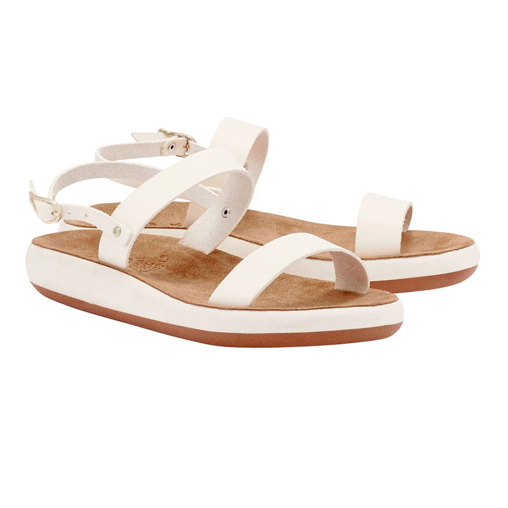 Clio Comfort Leather Off White sandals 3-4