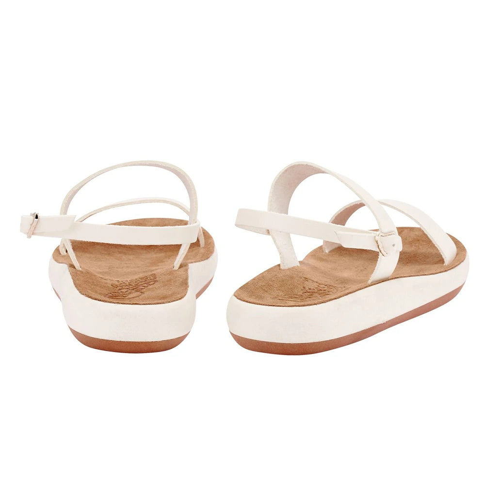Clio Comfort Leather Off White sandals back