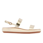 Clio Comfort Leather Platinum sandals side