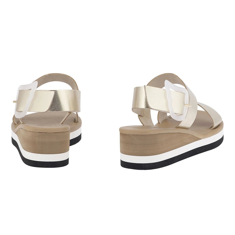 Clio Rainbow Leather Platinum back