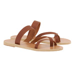Daphnae Leather Cotto sandals 3-4