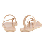 Daphnae Leather Natural sandals back