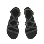 Delia Leather Black sandals top