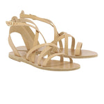 Delia Leather Natural sandals 3-4