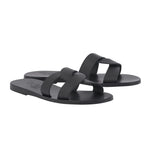 Desmos Leather Black sandals 3-4