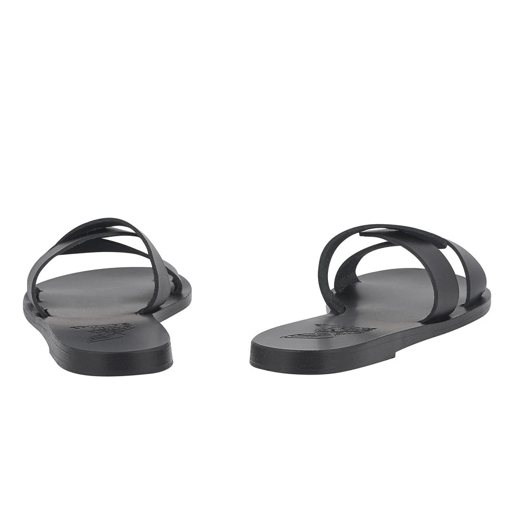 Desmos Leather Black sandals back