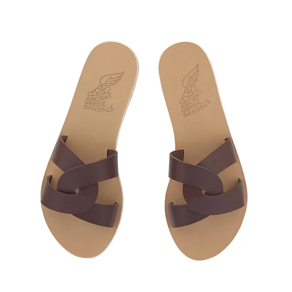 Desmos Leather Chestnut sandals top