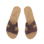 Desmos Leather Chestnut sandals top