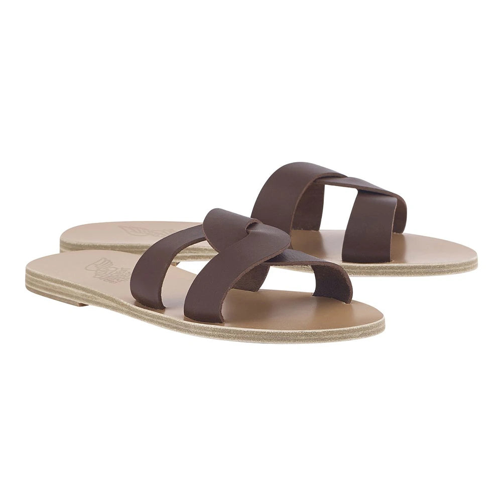 Desmos Leather Chestnut sandals 3-4