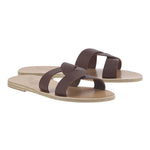 Desmos Leather Chestnut sandals 3-4