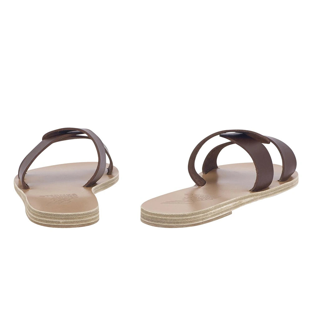 Desmos Leather Chestnut sandals back