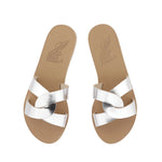 Desmos Leather Silver sandals top