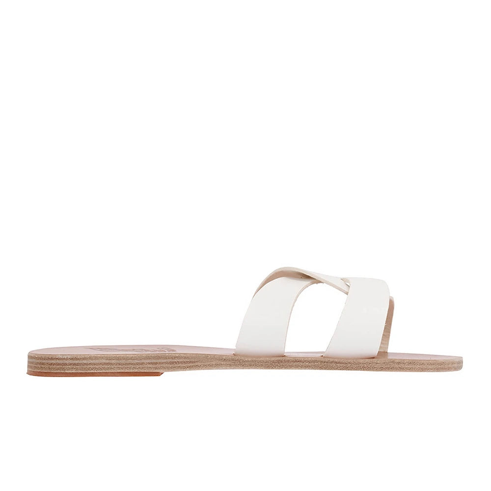 Desmos Leather White sandals side