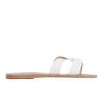 Desmos Leather White sandals side