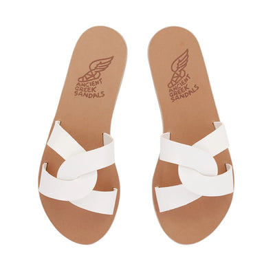 Desmos Leather White sandals top