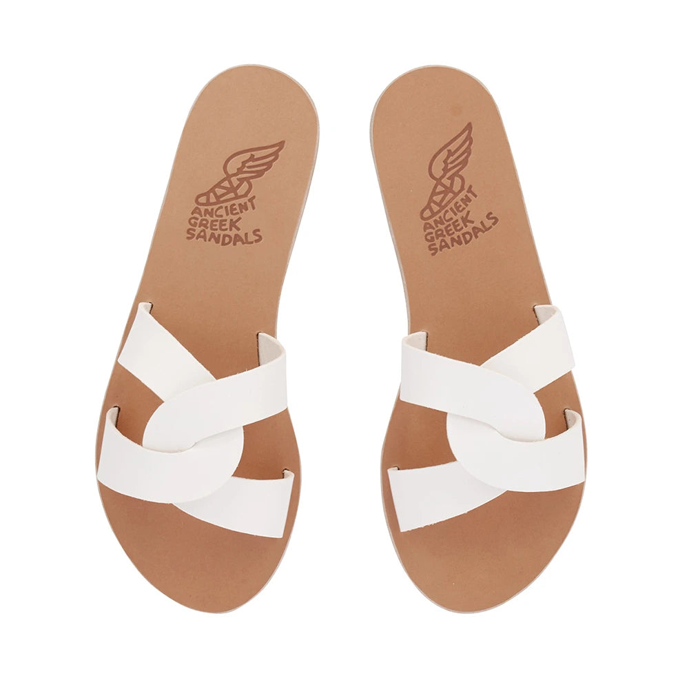 Desmos Leather White sandals top