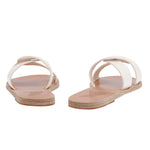 Desmos Leather White sandals back