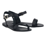 Drama New Leather Black sandals 3-4