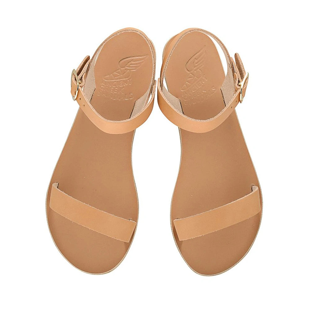 Drama New Leather Natural sandals top