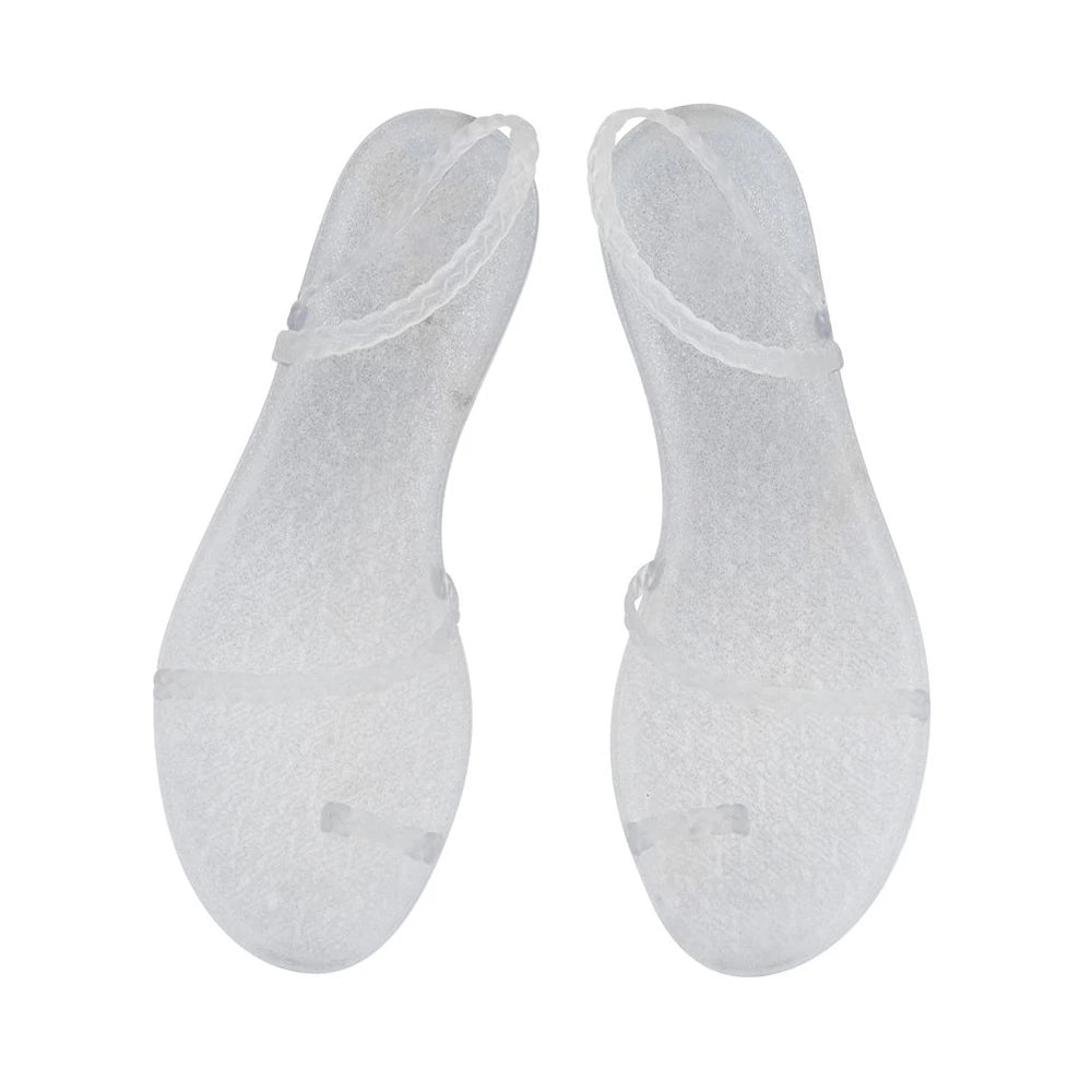 Eleftheria Clear/Silver Glitter top