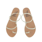 Eleftheria Leather Off White sandals top