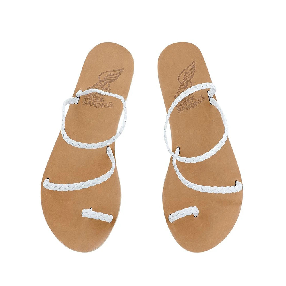 Eleftheria Leather White sandals top