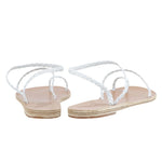 Eleftheria Leather White sandals back
