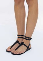 Estia Leather Black sandals 