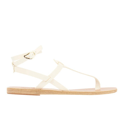 Estia Leather Off White sandals side