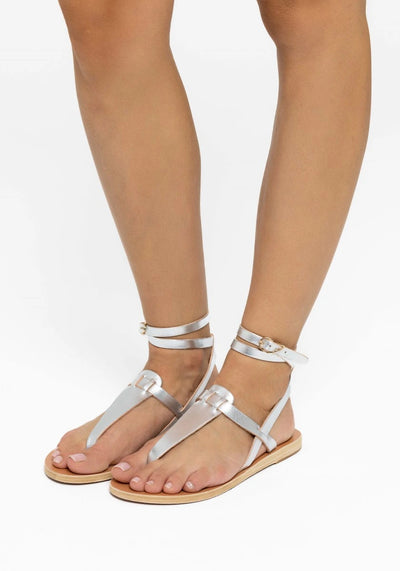Estia Leather Silver sandals 