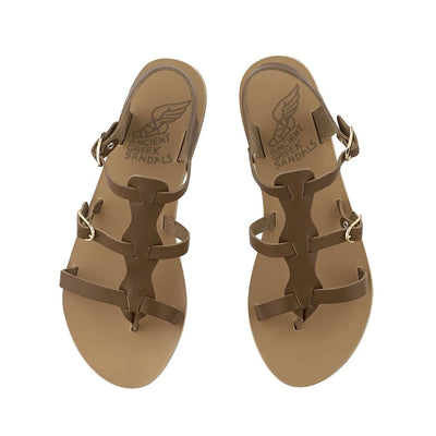 Grace Kelly Leather Cotto sandals top