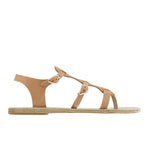 Grace Kelly Leather Natural sandals side