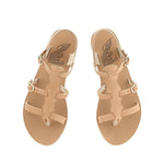 Grace Kelly Leather Natural sandals top