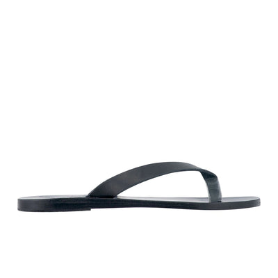 Hera Leather Black sandals side