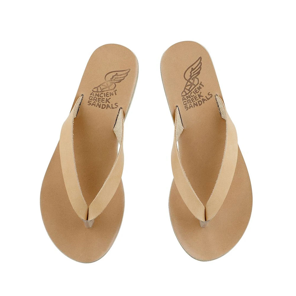 Hera Leather Natural sandals top
