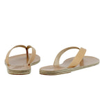 Hera Leather Natural sandals back