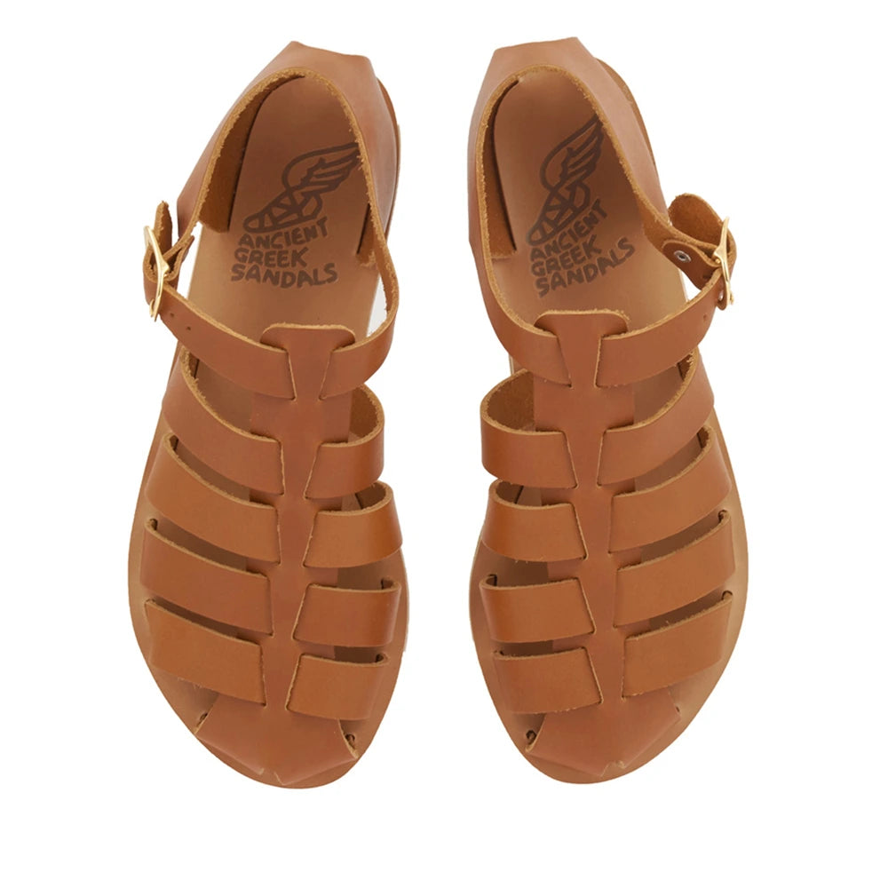 Homeria Leather Cotto sandals top