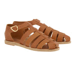 Homeria Leather Cotto sandals 3-4