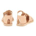 Homeria Leather Natural sandals back