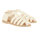 Homeria Leather Platinum sandals 3-4