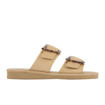 Iaso Leather Natural/Tortoiseshell sandals side