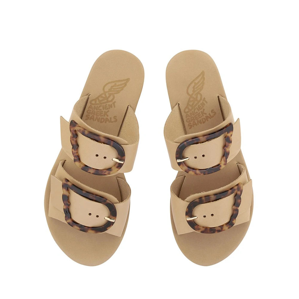 Iaso Leather Natural/Tortoiseshell sandals top