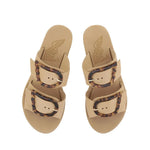 Iaso Leather Natural/Tortoiseshell sandals top