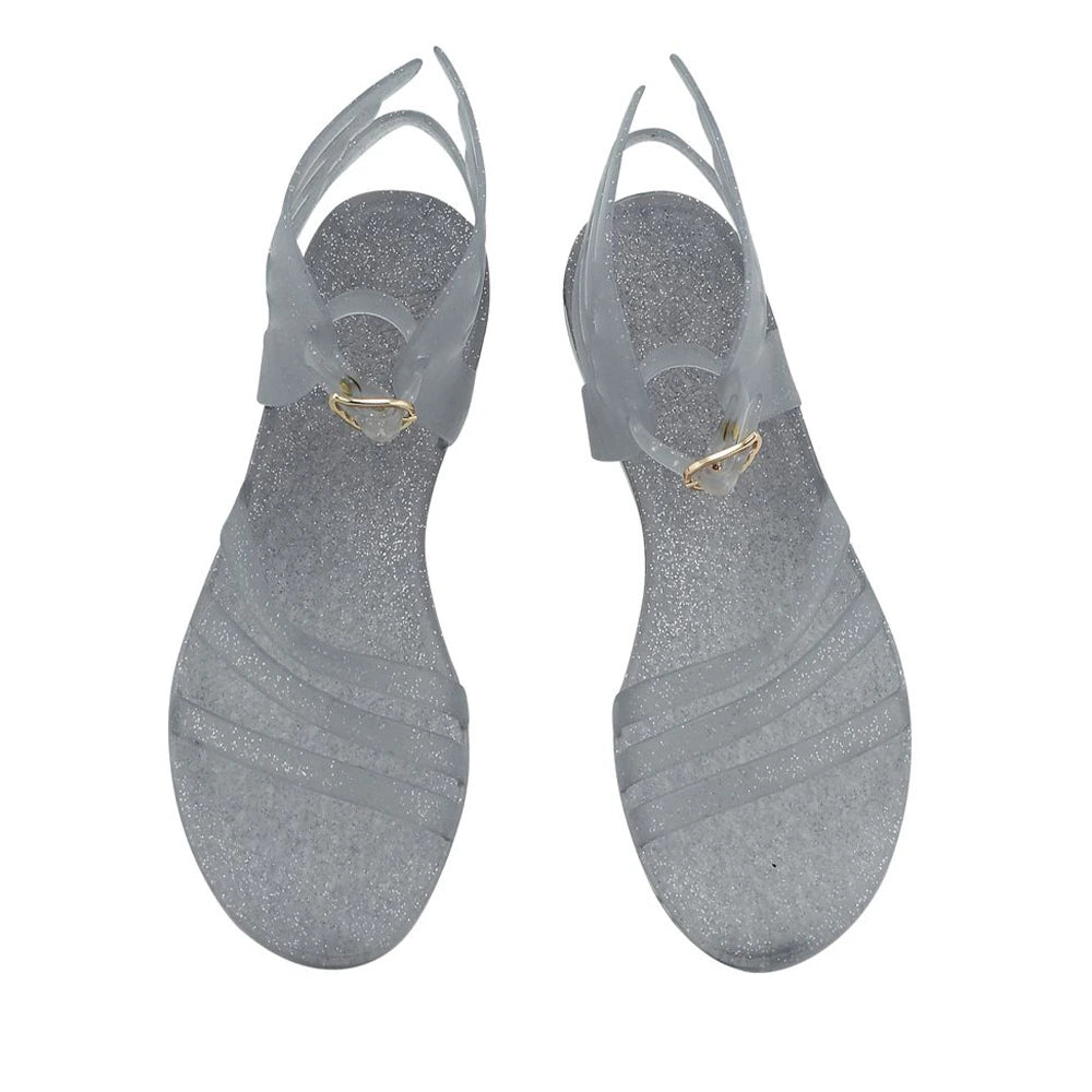 Ikaria Jelly Clear/Silver Glitter top