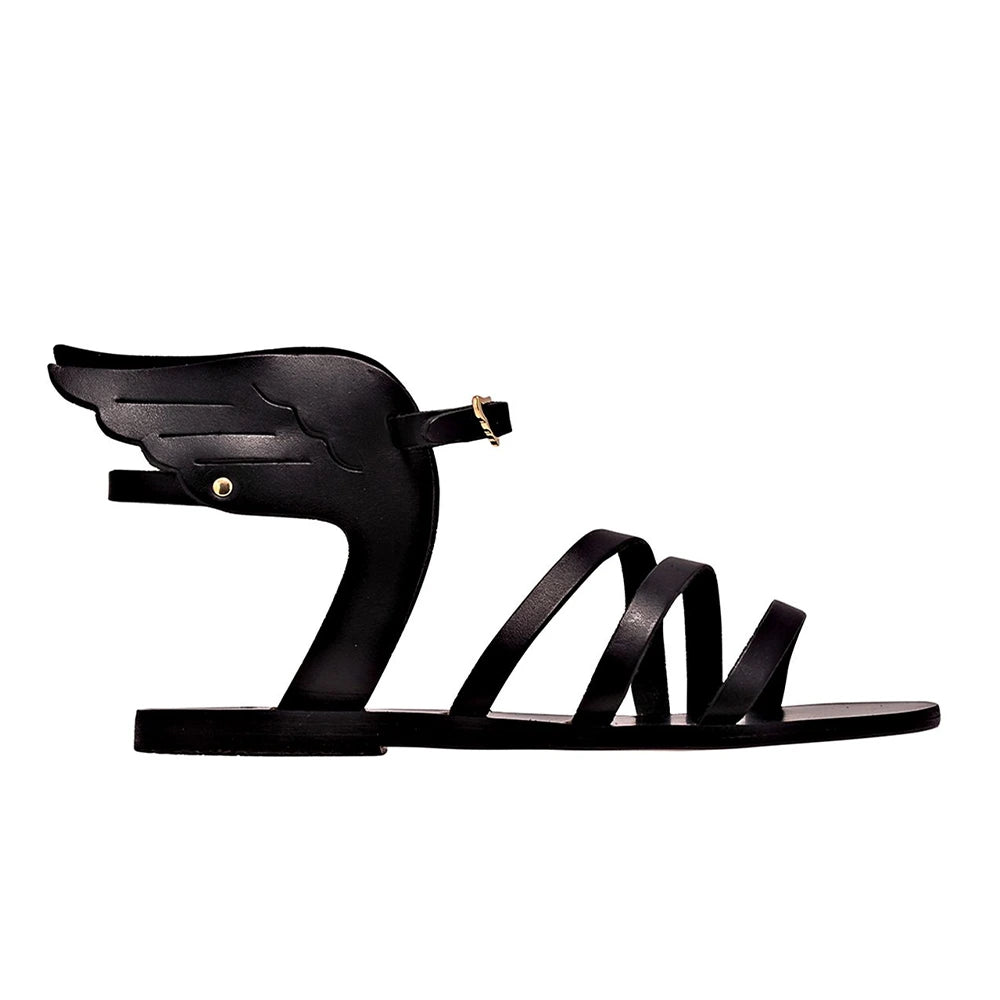 Ikaria Leather Black sandals 