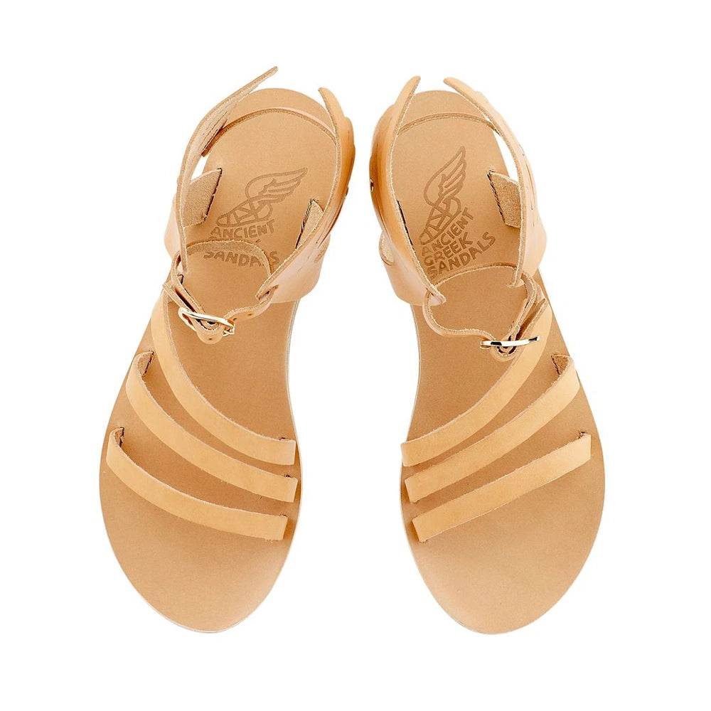 Ikaria Leather Natural sandals top