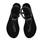 Ismene Leather Black sandals top