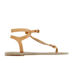 Ismene Leather Natural sandals side
